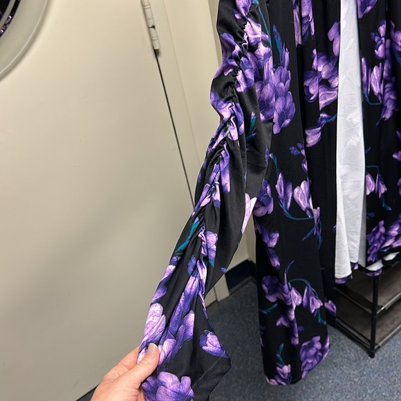 💜Lily by Firmiana Black Purple Top 2X - Picture 2 of 3